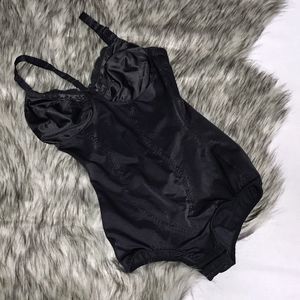Vintage 1990’s Black Shapewear Bodysuit One Piece